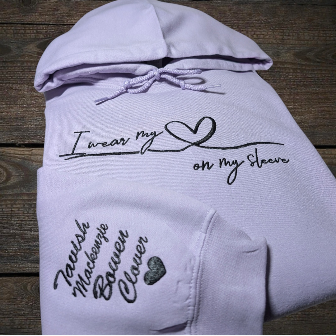 I Wear my Heart on My Sleeve 💜 Sweater